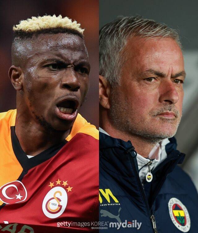 빅터 오시멘과 주제 무리뉴 감독/게티이미지코리아