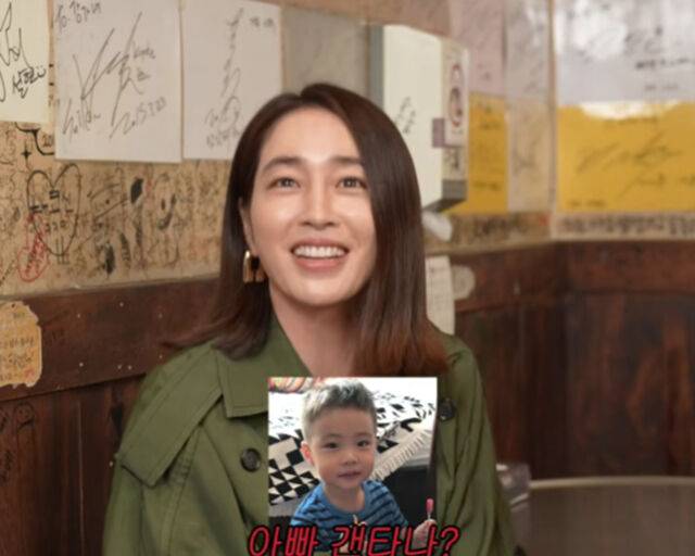 이민정의 애정신을 본 아들은 아빠 이병헌의 눈치를 본 것으로 알려졌다. / 유튜브 '이민정 MJ' 캡처