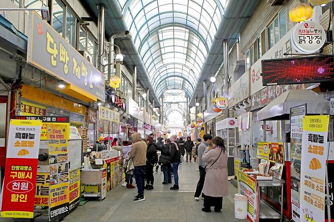 단양구경시장 마늘치킨골목