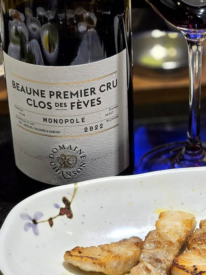 도멘 샹송 본 프리미에 크뤼 끌로 데 페브 모노풀. 최현태 기자