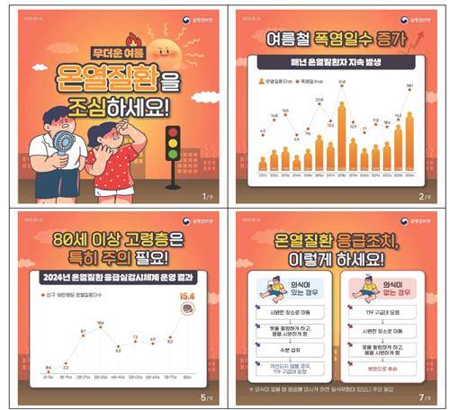 온열질환 주의 안내 카드 [질병관리청 제공]