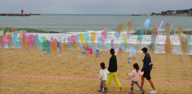 다음 달 14일 올해 두 번째 ‘세븐비치 어싱 챌린지’가 열릴 일광해수욕장 모습. 부산일보DB