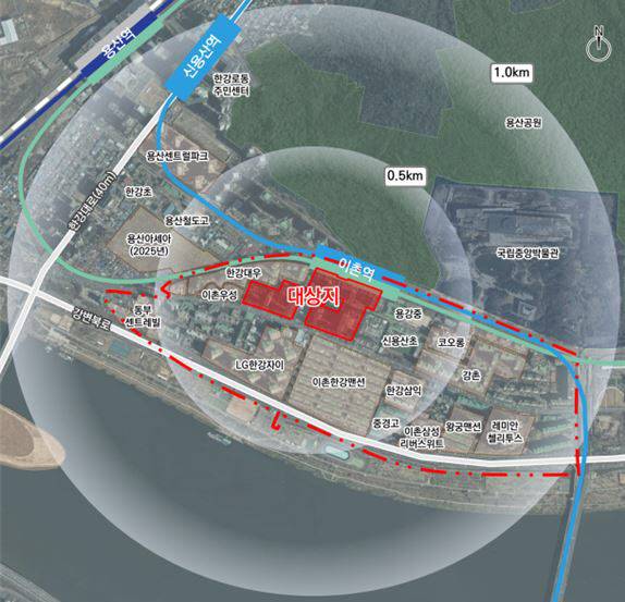 서빙고아파트지구 지구단위계획구역 내 특별계획구역3 위치도.(사진=서울시)