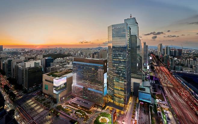 그랜드 인터컨티넨탈 서울 파르나스.(파르나스호텔 전경).