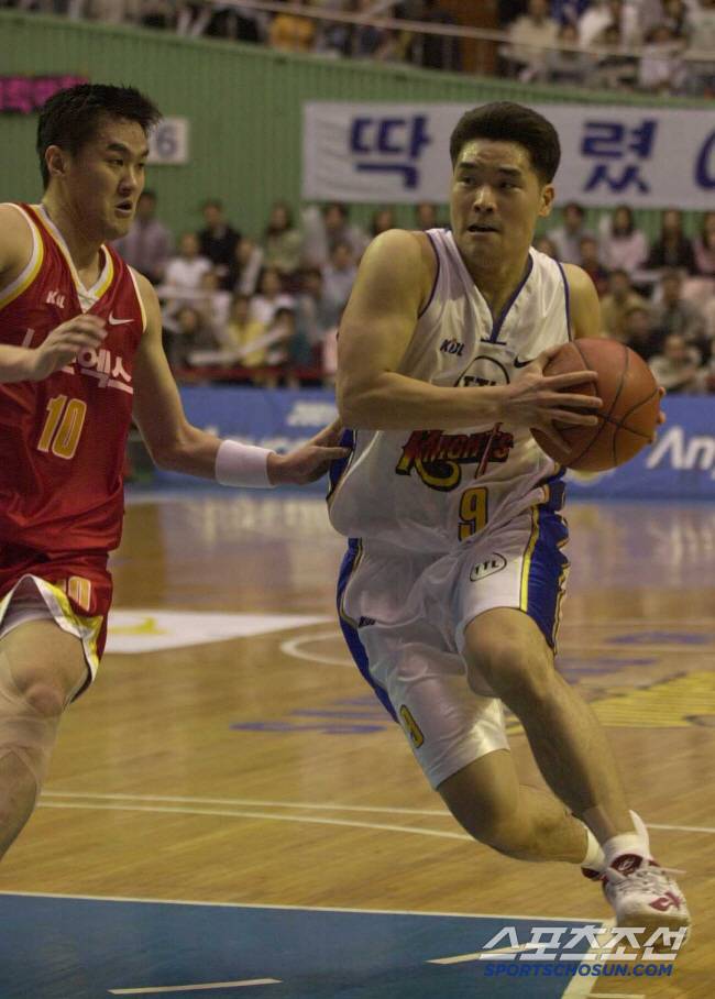 2001~2002시즌 대구 동양과의 챔피언결정전 당시 서울 SK에서 뛰던 조상현 감독. 스포츠조선 DB