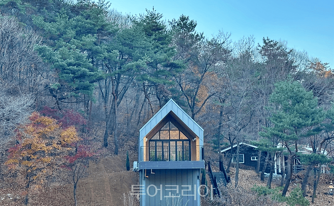 수레의산자연휴양림 내 트리하우스 / 사진-음성군