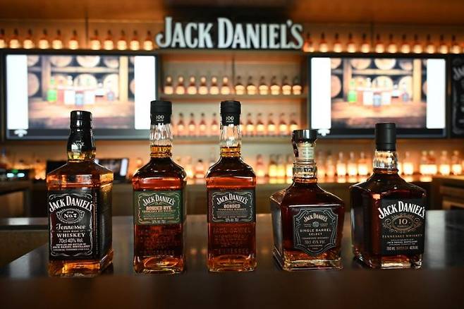 '잭 다니엘스(Jack Daniel's)'의 주요 제품.
