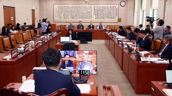 14일 오전 서울 여의도 국회 법제사법위원회에서 조희대 대법원장 등 사법부의 대선개입 의혹 진상규명 청문회가 열리고 있다. ⓒ뉴시스