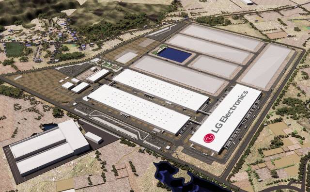 LG전자의 인도 가전 3공장인 '스리시티' 공장 조감도. LG전자 제공.