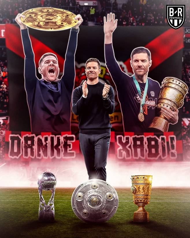 9일 레버쿠젠 구단이 시즌 뒤 알론소 감독과의 결별 소식을 전했다. 사진=블리처리포트 SNS