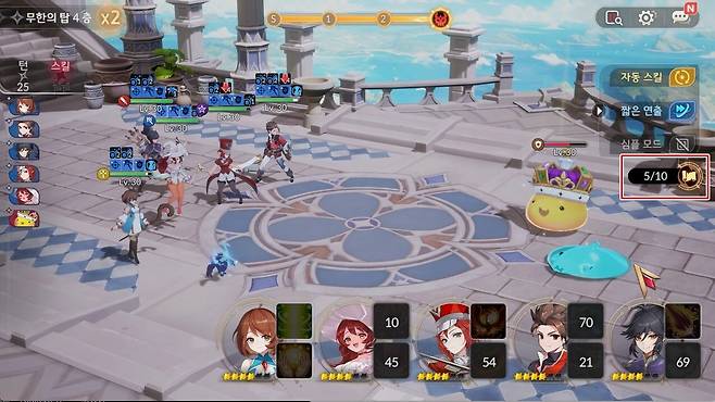 ▲ 최소화 버튼을 이용하면 쫄작을 진행하면서 결투장 등 다른 콘텐츠를 동시에 진행할 수 있다