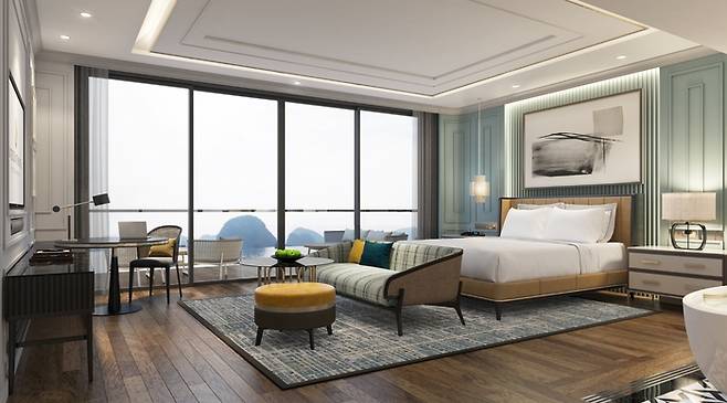 인터컨티넨탈 하롱베이 리조트 게스트룸 전경 / 사진=인터컨티넨탈 하롱베이 리조트