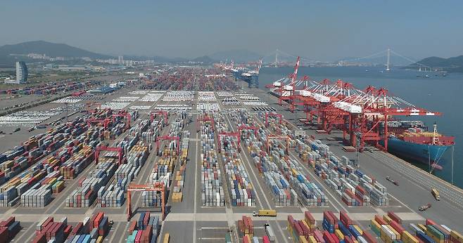 광양항 전경. 전라남도 제공