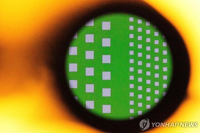 확대된 웨이퍼 [AFP 연합뉴스 자료사진. 재판매 및 DB 금지]