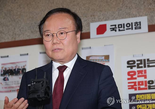 국민의힘 김문수 대선 후보 측 김재원 비서실장. /연합뉴스
