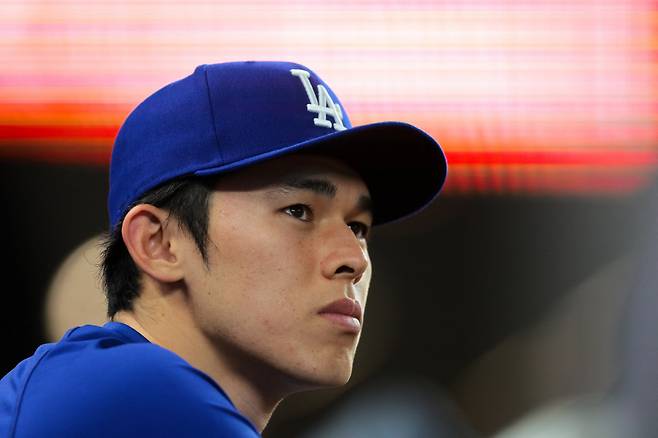 LA 다저스 사사키 로키가 어깨 부상으로 15일짜리 부상자 명단에 올랐다. Imagn Images연합뉴스