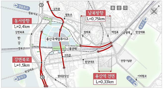 용산국제업무지구의 광역 교통망 개선안./SH공사 제공