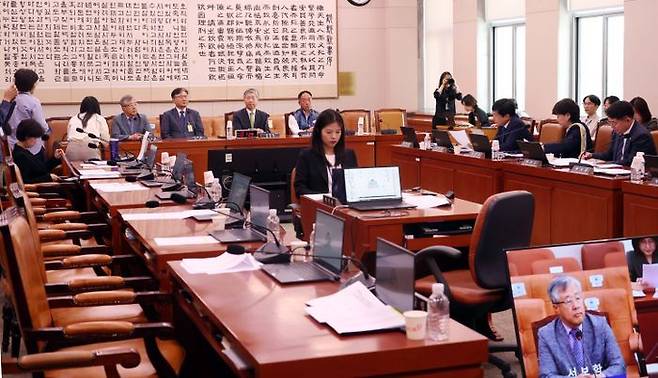 지난 14일 오전 서울 여의도 국회 법제사법위원회에서 조희대 대법원장 등 사법부의 대선개입 의혹 진상규명 청문회가 열리고 있다.ⓒ뉴시스