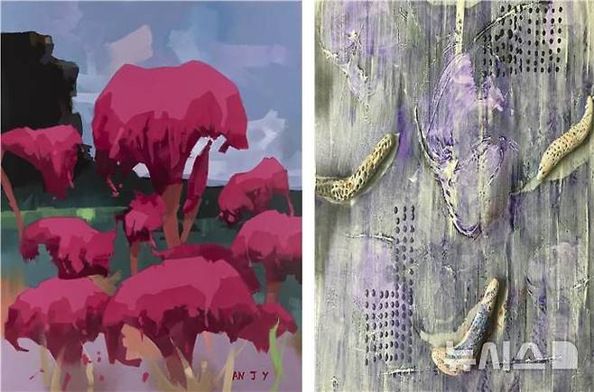 [창원=뉴시스]안재영 미술가 작품 ‘사물의 기억’(왼쪽)과 ‘on trail’. (자료=문신미술상 운영위원회 제공)2025.05.16. photo@newsis.com