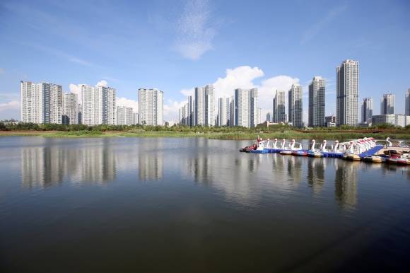 서구는 지역마다 선호하는 자치구 명칭이 달라 주민 간 대립이 심화하고 있다. 사진은 서구 청라국제도시 전경. 인천경제청 제공