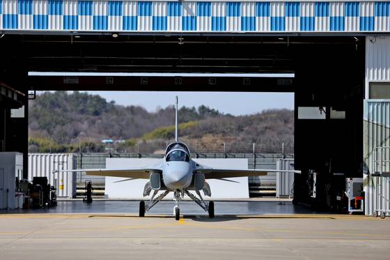'폴란드 수출형 FA-50 1호기 의 모습. 사진 제공=한국항공우주산업
