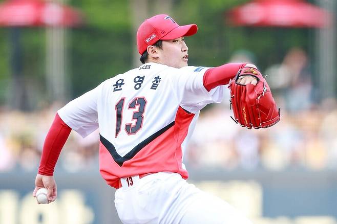 ▲ 14일 광주 롯데전에서 선발로 복귀해 가능성을 남긴 윤영철 ⓒKIA타이거즈