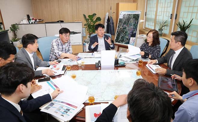 울산 도심공항터미널 유치 타당성 조사 및 기본계획 수립 용역 착수보고회 [울산시 제공. 재판매 및 DB 금지]