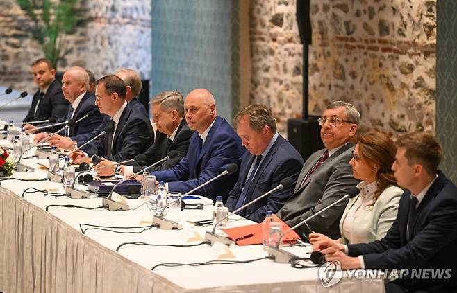 러시아 대표단 [타스/풀 연합뉴스. 재판매 및 DB 금지]