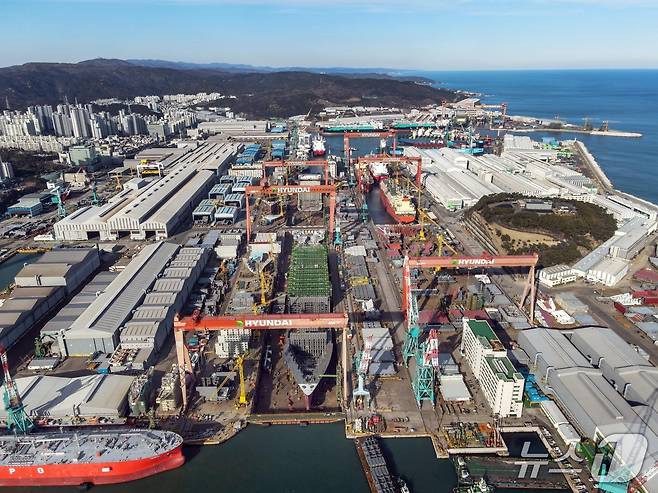 HD현대중공업 울산조선소 전경 자료사진(HD현대 제공)