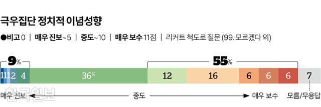 시각물_극우집단 정치적 이념성향 그래픽=이지원 기자