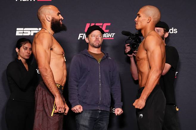 게이브 그린(왼쪽)과 마테우스 카밀루. 사진=UFC