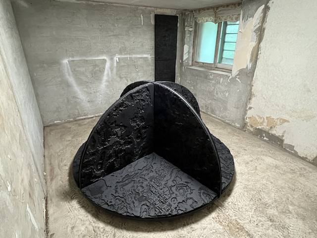 ▲ 공중정원 전시품.