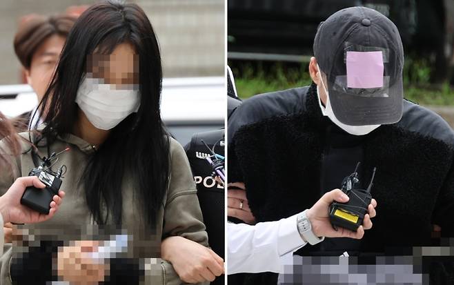 ▲손흥민에 '임신 협박' 남녀 구속심사[연합뉴스]