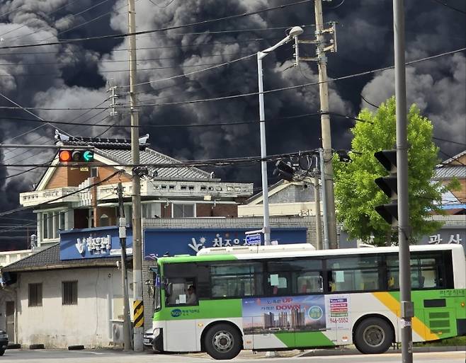 금호타이어 광주공장 인근 현장. 임현범 기자