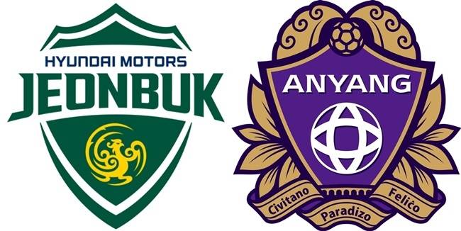 전북현대 엠블럼(왼쪽)-FC안양 엠블럼(오른쪽). 사진=전북현대 / FC안양