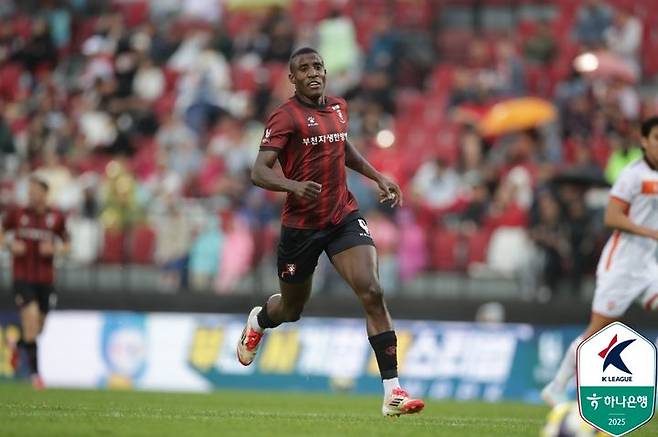 [서울=뉴시스] 프로축구 K리그2 부천FC1995의 몬타뇨. (사진=한국프로축구연맹 제공) *재판매 및 DB 금지