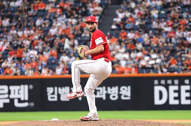 [서울=뉴시스] 프로야구 SSG 랜더스의 미치 화이트. (사진 = SSG 랜더스 제공) *재판매 및 DB 금지