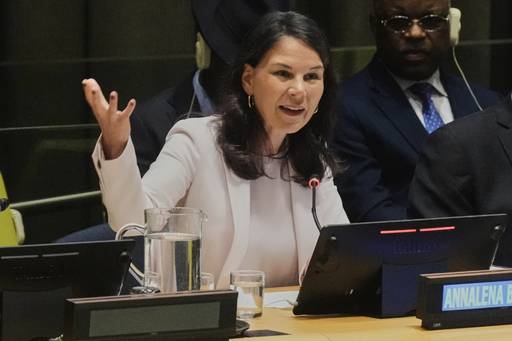 아날레나 베어보크 전 독일 외교부 장관. 오는 9월 열릴 제80차 유엔 총회 의장으로 내정된 상태다. AP연합뉴스