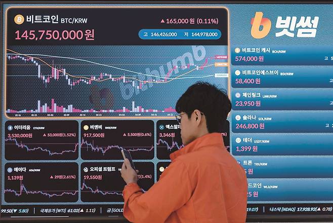 미국과 주요국의 관세협상 소식에 비트코인이 상승세를 기록했다.[사진｜뉴시스]