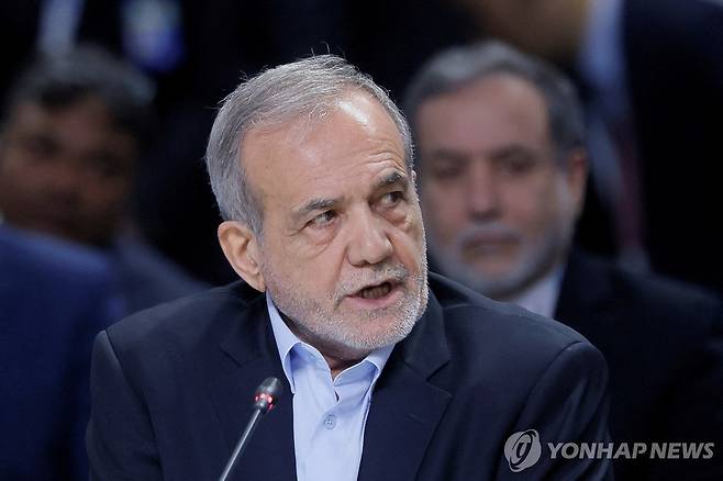 마수드 페제시키안 이란 대통령 [로이터 연합뉴스 자료사진. 재판매 및 DB 금지]