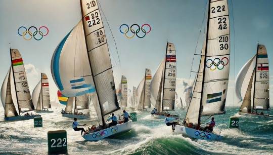 2024 파리 올림픽 요트 대회 포스터