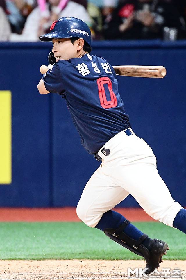 롯데의 돌격 대장인 황성빈. 사진=김영구 기자