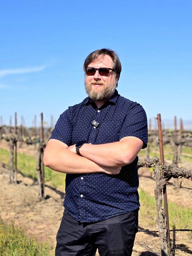 샤토 생 미셸 와인메이커 트리스탄 버터필드.