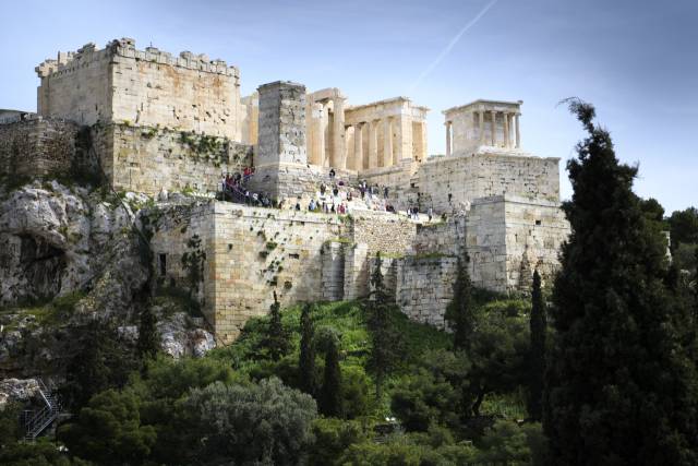 그리스 아테네의 아크로폴리스 언덕. EPA 연합뉴스