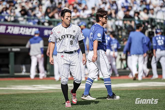 ▲ 벤치클리어링 ⓒ롯데 자이언츠