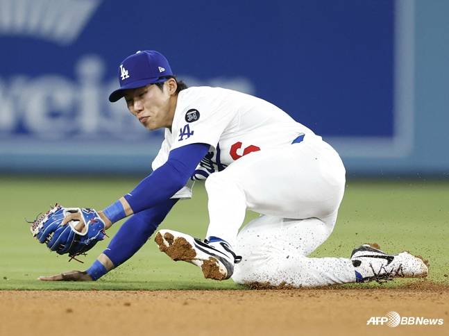 김혜성이 수비하는 모습. /AFPBBNews=뉴스1