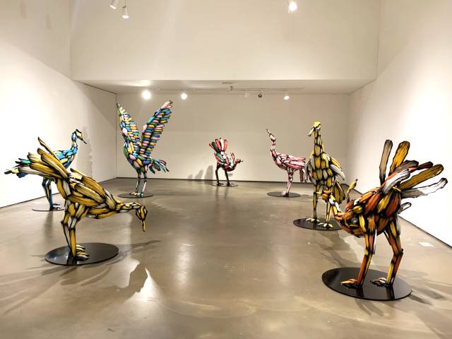 김우진 ‘Crane’(2025) 가변 설치. 아트소향 제공