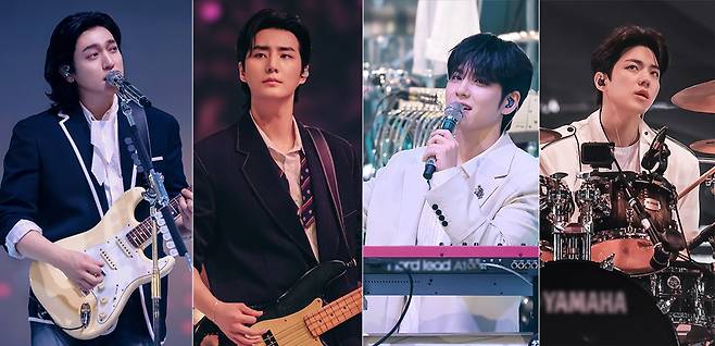 밴드 데이식스(DAY6)가 KSPO돔 공연 사상 1회 최다 관객수를 기록하며 세 번째 월드투어 '포에버 영' 피날레 인 서울' 공연을 성황리에 개최했다.ⓒJYP엔터테인먼트