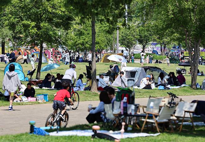 18일 서울 서초구 반포한강공원. /뉴스1