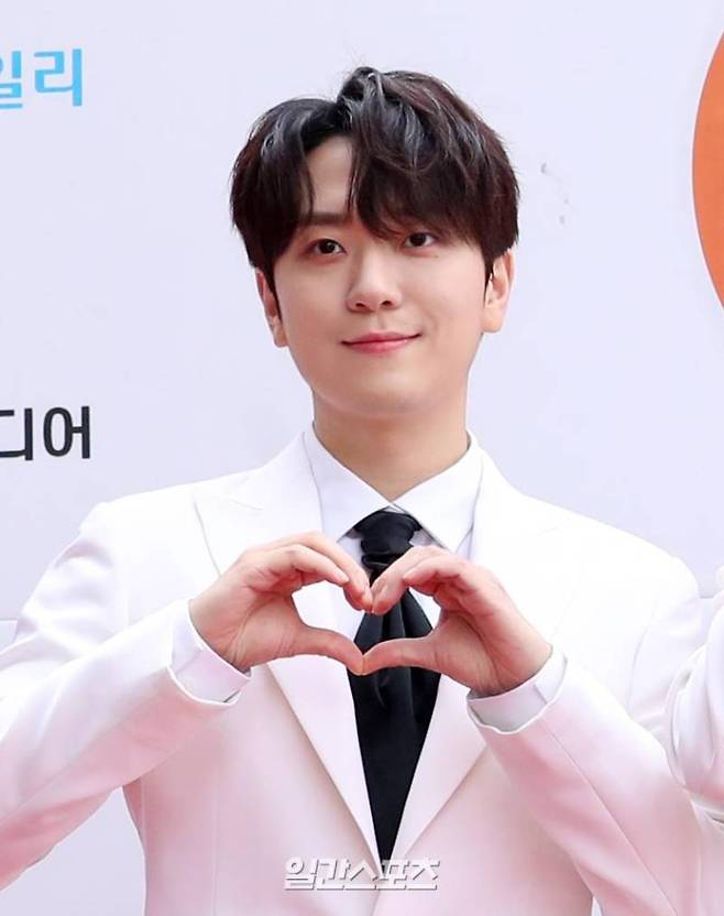 "그룹 포레스텔라의 고우림이 25일 오후 서울 송파구 잠실종합운동장 학생체육관에서 진행된 '2022 K 글로벌 하트 드림 어워즈' 레드카펫 행사에 참석해 포토타임을 갖고 있다. 서병수 기자 qudtn@edaily.co.kr / 2022.08.25."